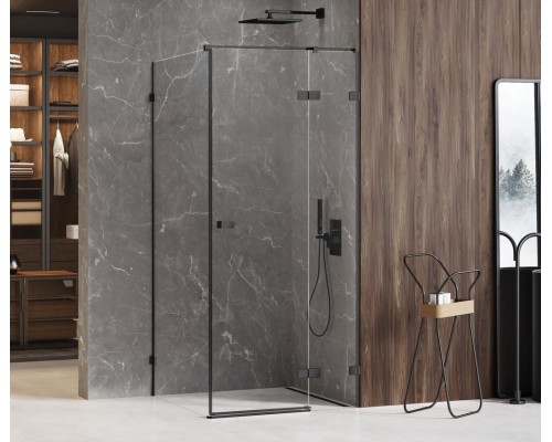 Душевое ограждение NEW TRENDY AVEXA BLACK 90x80x200 (черный)