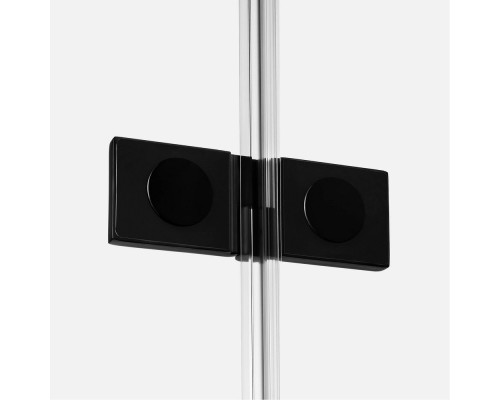 Душевое ограждение NEW TRENDY AVEXA BLACK 90x80x200 (черный)