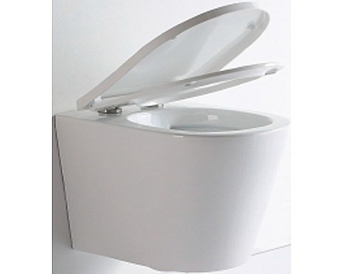 Унитаз CeramaLux NS-5178 подвесной Белый с сиденьем Микролифт
