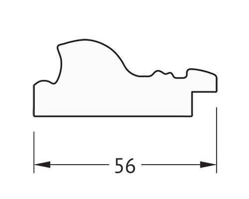 Зеркало Evoform Definite 154х74 BY 3328 в багетной раме - Виньетка состаренное серебро 56 мм