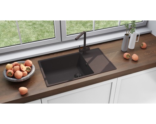 Кухонная мойка Ulgran Quartz Prima 860-06 трюфель