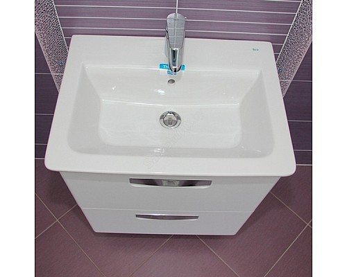 Тумба под раковину Roca The Gap 60 ZRU9302879 подвесная Белая глянцевая