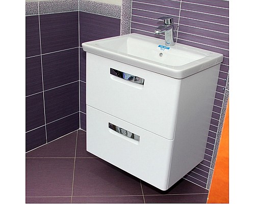 Тумба под раковину Roca The Gap 60 ZRU9302879 подвесная Белая глянцевая