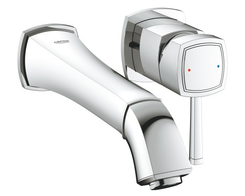 Смеситель однорычажный Grohe для раковины на 2 отверстия 234 мм