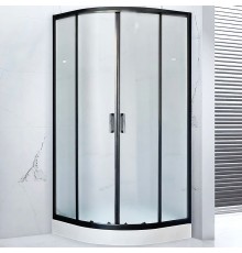 Душевой уголок Royal Bath НК 100х100 профиль Черный стекло матовое