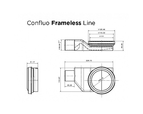 Душевой лоток Pestan Confluo Frameless Line 850 Black Matte 13701322