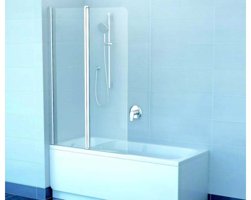 Шторка для ванны Ravak CVS2 7QLA0C00Z1 100 L блестящий стекло 