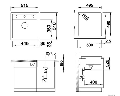 Кухонная мойка Blanco Dalago 5 518529 Кофе