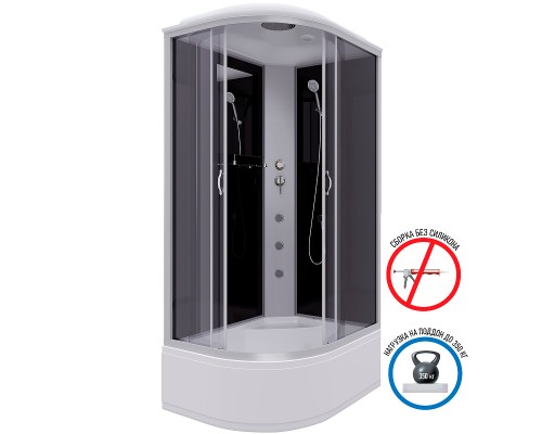 Душевая кабина Niagara Classic 120x80 R NG-2510-14RG с гидромассажем