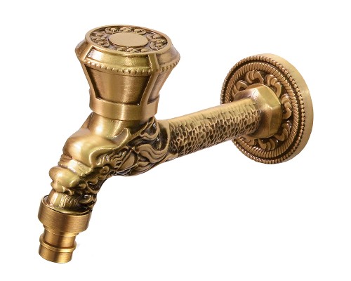 Кран для одного типа воды Bronze de Luxe Бронза с насадкой для шланга