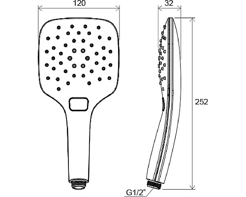 Душевая лейка Ravak X07P351