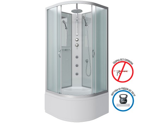 Душевая кабина Niagara Classic 80x80 NG-2307-14BKTG с гидромассажем