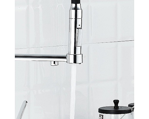 Смеситель для кухни Haiba HB76854 Хром Черный