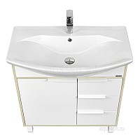 Тумба под раковину Рико 80 белый, ясень фабрик Aquaton 1A215401RIB90