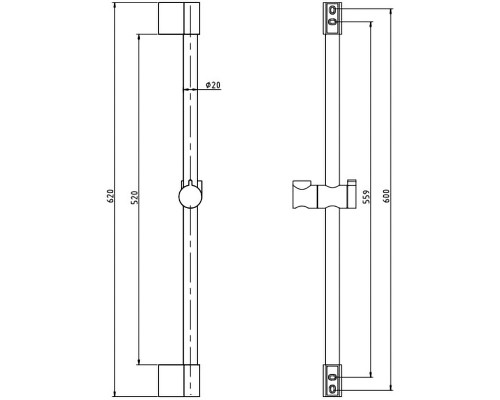 Душевой гарнитур Rav Slezak SK0007 Хром