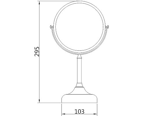 Косметическое зеркало Haiba HB6208 Хром
