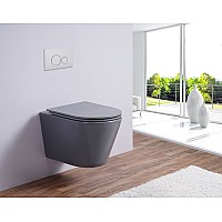 Унитаз подвесной ESBANO CLAVEL Matt Grey ESUPCLAVGM 480x360x360