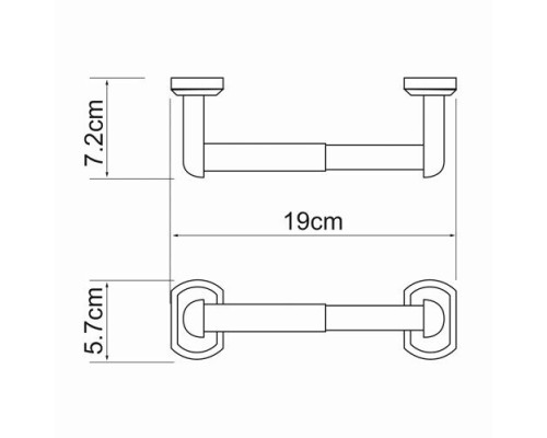 Держатель туалетной бумаги WasserKRAFT K-3022