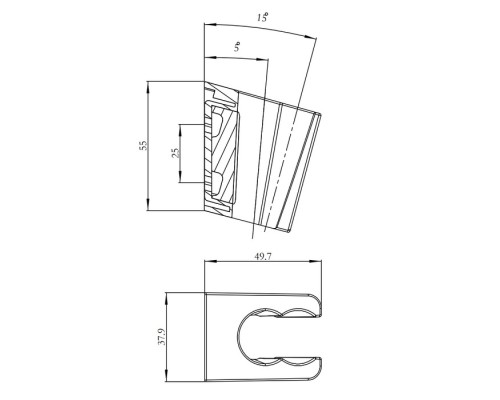 Держатель для лейки IDDIS 080 080CP00i53