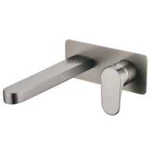 Смеситель для умывальника из стены Boheme Spectre Nickel Brush