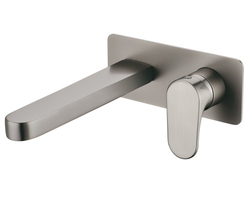 Смеситель для умывальника из стены Boheme Spectre Nickel Brush