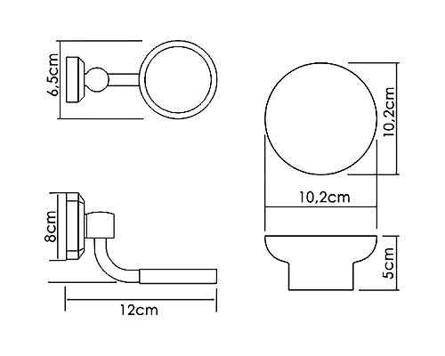 Мыльница WasserKRAFT K-24129 Хром Белая