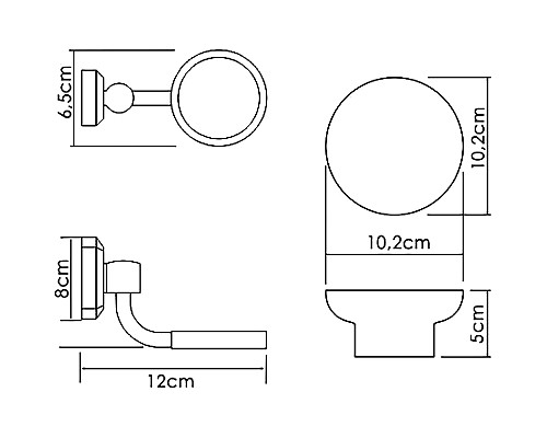Мыльница WasserKRAFT K-24129 Хром Белая