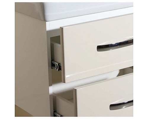 Тумба под раковину Bellezza Рокко 60 4635309670072 подвесная Бежевая Белая