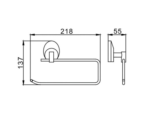 Держатель бумажных полотенец Frap F16 F1603-2 Хром