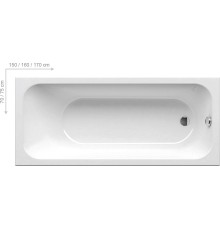 Акриловая ванна Ravak CHROME C741000000 170х75 белая
