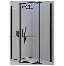 Душевой уголок Veconi Rovigo RV-36B 100x100 RV36B-100-01-C5 Черный матовый