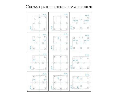 Душевой поддон из искусственного камня RGW Stone Tray ST-W 100х100 16152010-01 Белый