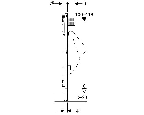Монтажный элемент GEBERIT 111.616.00.1