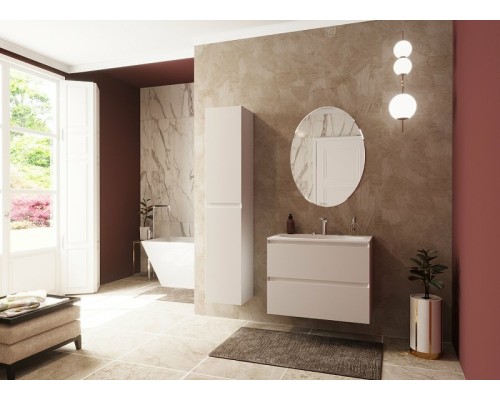 Шкаф пенал Эстет Malta 35 L ФР-00007061 подвесной Белый