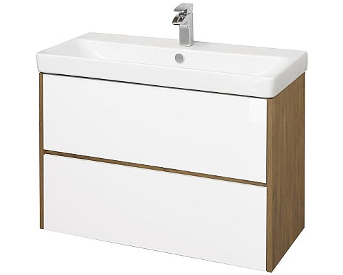 Тумба под раковину Aquaton Сканди 90 1A251901SDZ90 подвесная Белый Дуб рустикальный