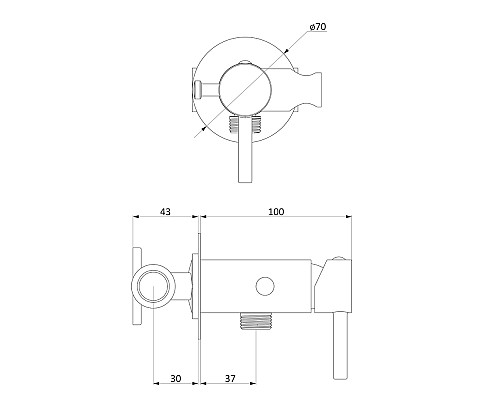 Встраиваемый Смеситель Damixa Option 211000000