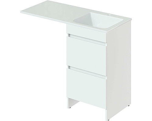 Тумба с раковиной WellWant by Orange Elba 110 R WWMAFR481187W Белая