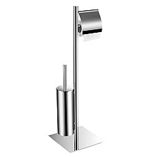 Стойка с туалетным ершиком и бумагадержателем AltroBagno Beni aggiuntivi FS 083304 Cr
