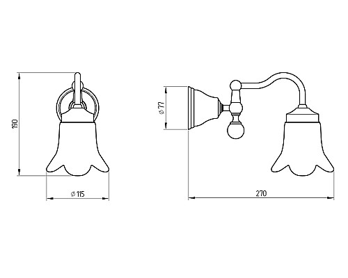 Светильник Migliore Provance 17711 Золото