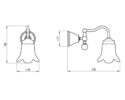 Светильник Migliore Provance 17711 Золото