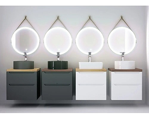 Тумба под раковину Jorno Wood 60 wood.01.60/P/W подвесная Белая