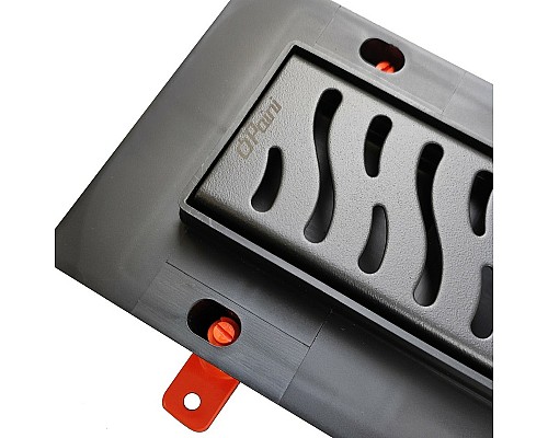 Душевой лоток Paini Harmony 450 CH450HC с решеткой Черный матовый