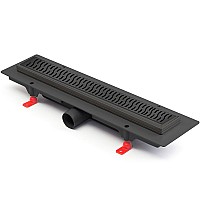 Душевой лоток Paini Harmony 450 CH450HC с решеткой Черный матовый