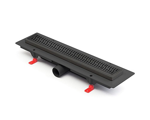 Душевой лоток Paini Harmony 450 CH450HC с решеткой Черный матовый