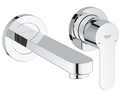 Смеситель Grohe для раковины на 2 отверстия 20474000 166 мм