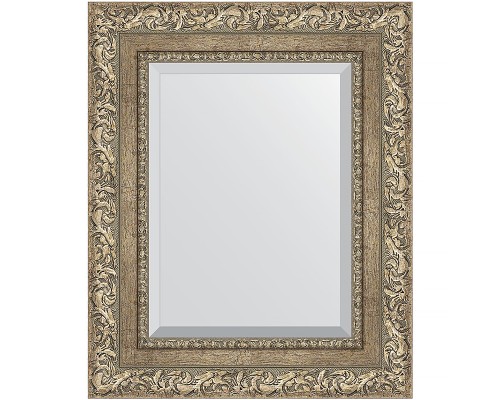 Зеркало Evoform Exclusive 55х45 BY 3357 с фацетом в багетной раме - Виньетка античное серебро 85 мм