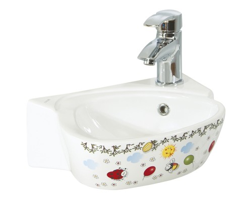 Раковина Creavit Cocuk 38 CK035-00CB00E-FF00 детская Белая с декором