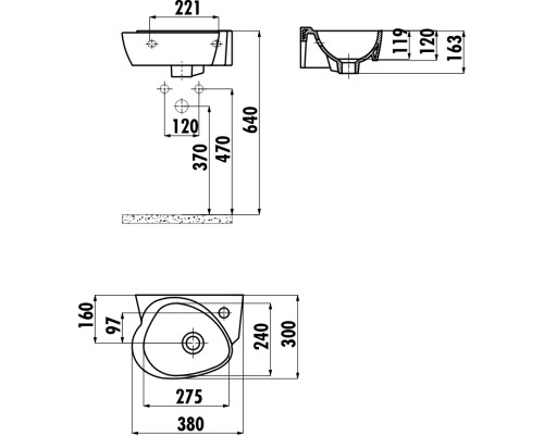 Раковина Creavit Cocuk 38 CK035-00CB00E-FF00 детская Белая с декором