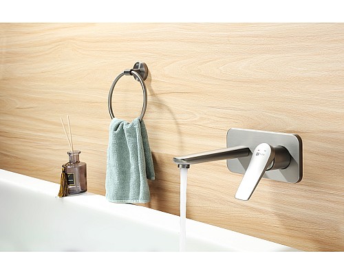 Смеситель для раковины Lemark Bronx LM3726GM Графит