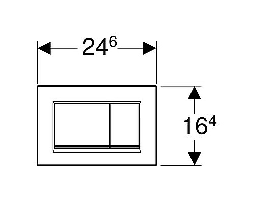 Кнопка смыва Geberit Sigma 30 115.883.JQ.1 Кнопка смыва Geberit Sigma 30 115.883.JQ.1
